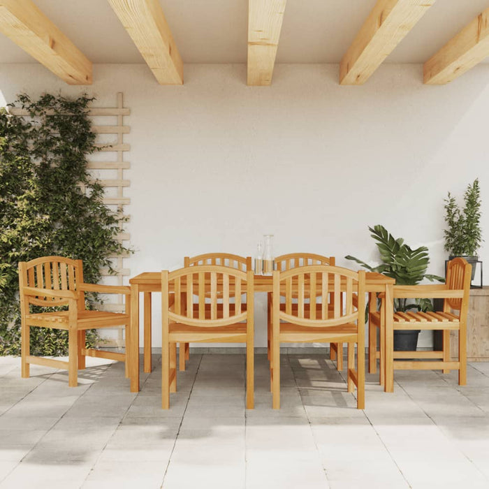 Set da Pranzo da Giardino 7 pz in Legno Massello di Teakcod mxl 117657