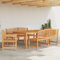 Set da Pranzo per Giardino 5 pz in Legno Massello di Teakcod mxl 117988