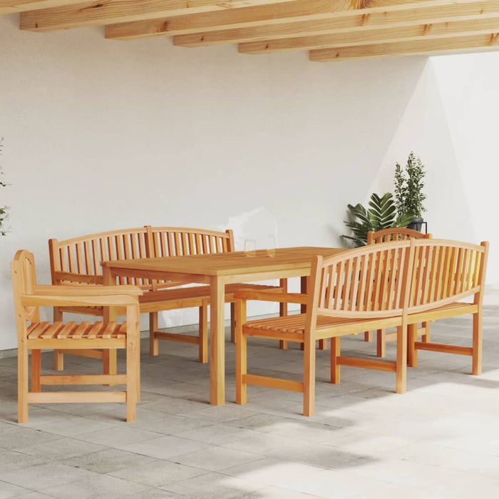 Set da Pranzo per Giardino 5 pz in Legno Massello di Teakcod mxl 117988