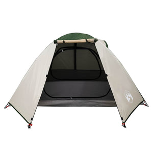 Tenda da Campeggio a Cupola per 2 Persone Verde Impermeabile 94323