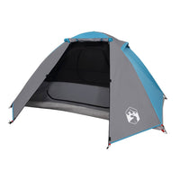 Tenda da Campeggio a Cupola per 2 Persone Blu Impermeabile 94324