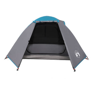 Tenda da Campeggio a Cupola per 2 Persone Blu Impermeabile 94324