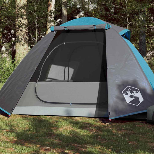 Tenda da Campeggio a Cupola per 2 Persone Blu Impermeabile 94324