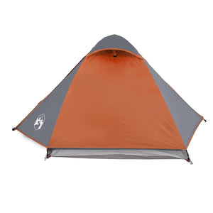 Tenda da Campeggio a Cupola 2 Persone Arancione Impermeabile 94325