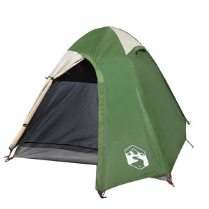 Tenda da Campeggio a Cupola per 2 Persone Verde Impermeabile 94327