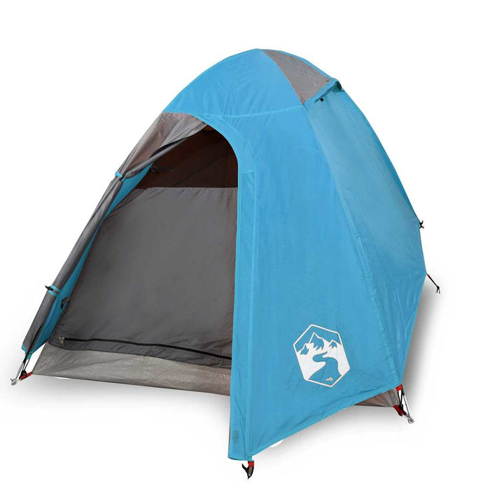 Tenda da Campeggio a Cupola per 2 Persone Blu Impermeabile 94328