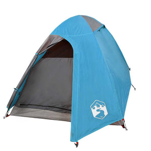 Tenda da Campeggio a Cupola per 2 Persone Blu Impermeabile 94328