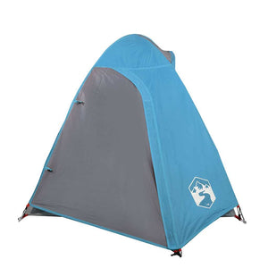 Tenda da Campeggio a Cupola per 2 Persone Blu Impermeabile 94328