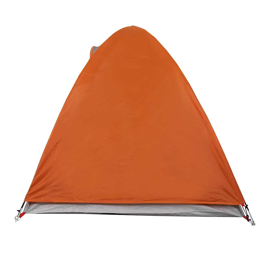 Tenda da Campeggio a Cupola 2 Persone Arancione Impermeabile 94329