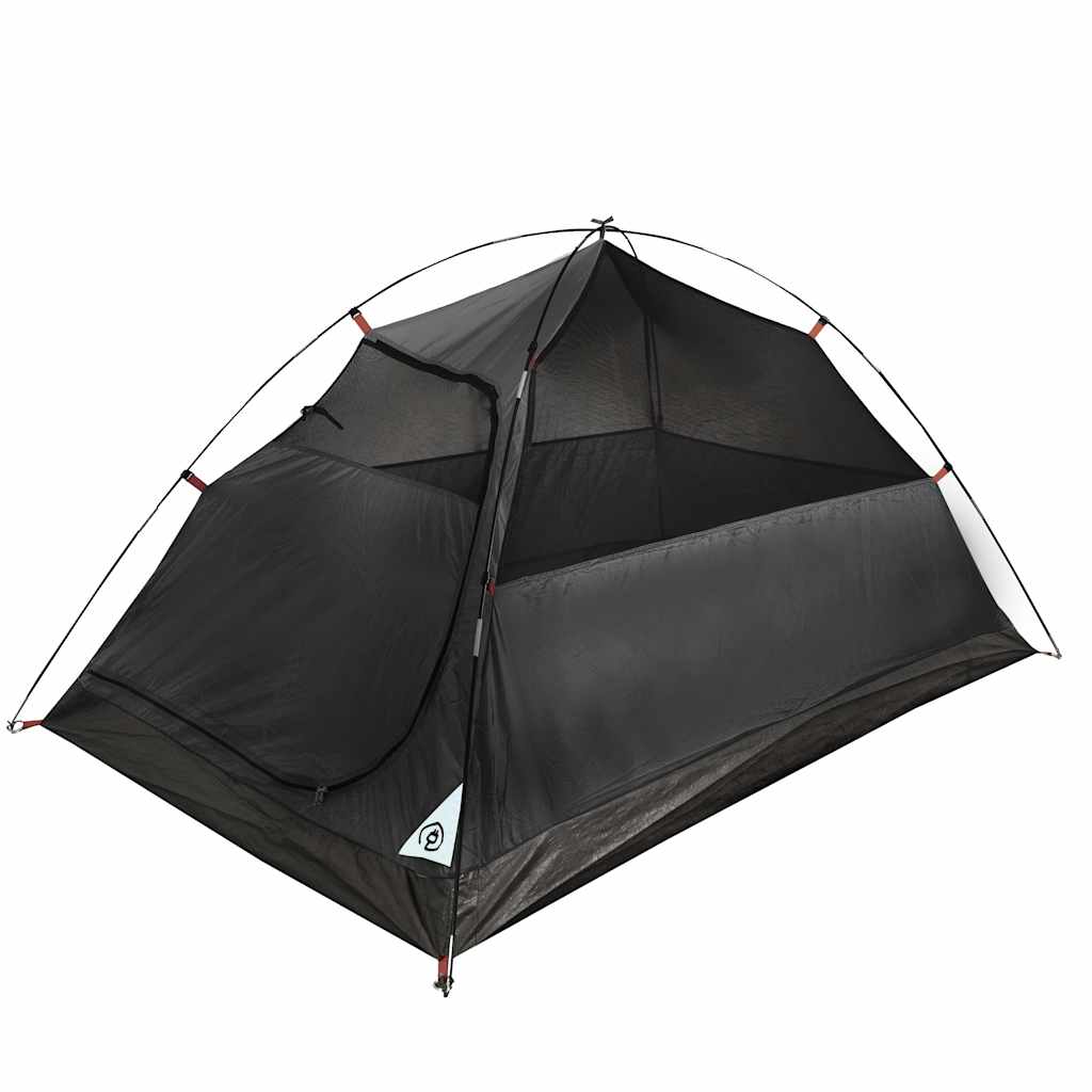 Tenda Campeggio a Cupola 2 Persone Bianca Tessuto Impermeabile 94330