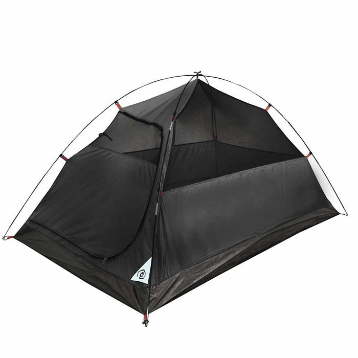 Tenda Campeggio a Cupola 2 Persone Bianca Tessuto Impermeabile 94330