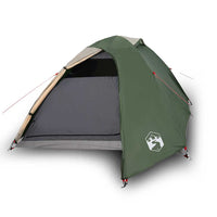 Tenda da Campeggio a Cupola per 3 Persone Verde Impermeabile 94331