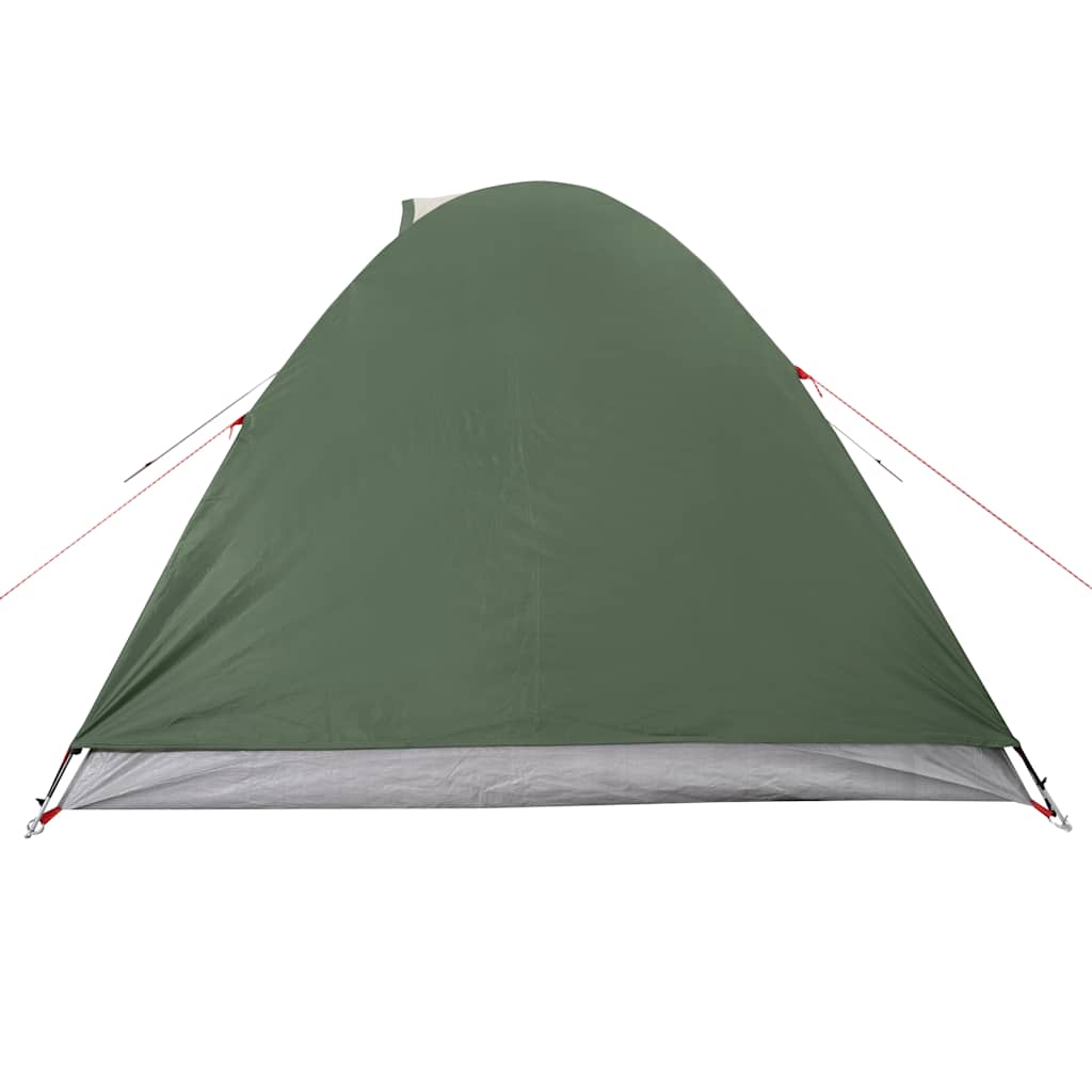 Tenda da Campeggio a Cupola per 3 Persone Verde Impermeabile