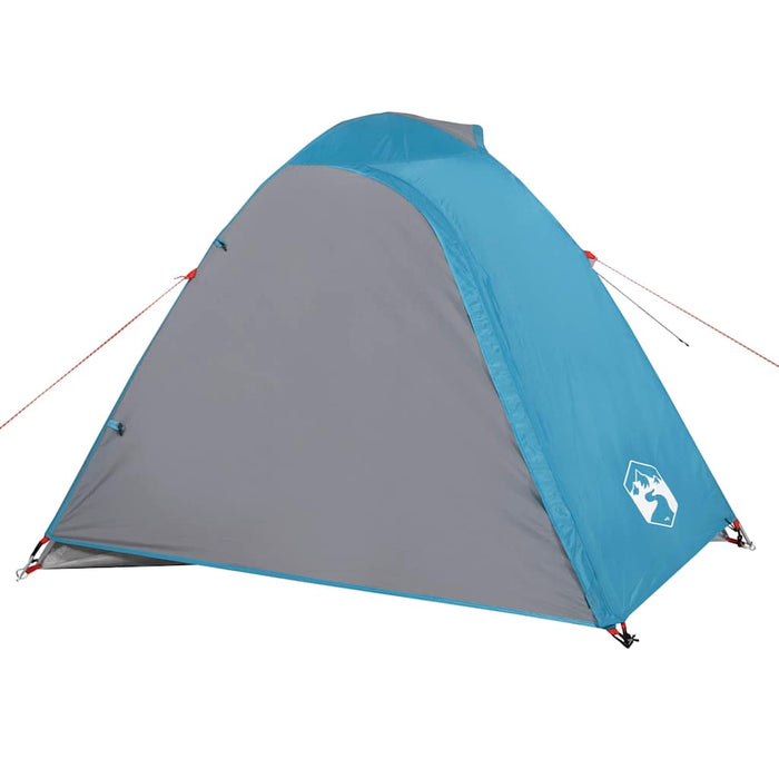 Tenda da Campeggio a Cupola per 3 Persone Blu Impermeabile 94332