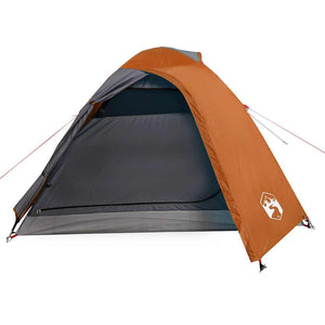Tenda da Campeggio a Cupola 3 Persone Arancione Impermeabile 94333