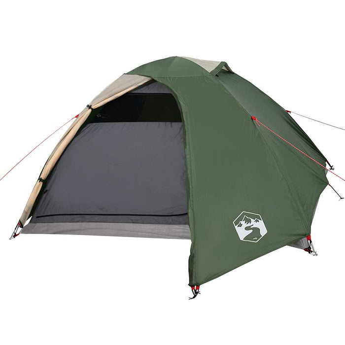 Tenda da Campeggio a Cupola per 4 Persone Verde Impermeabile 94335