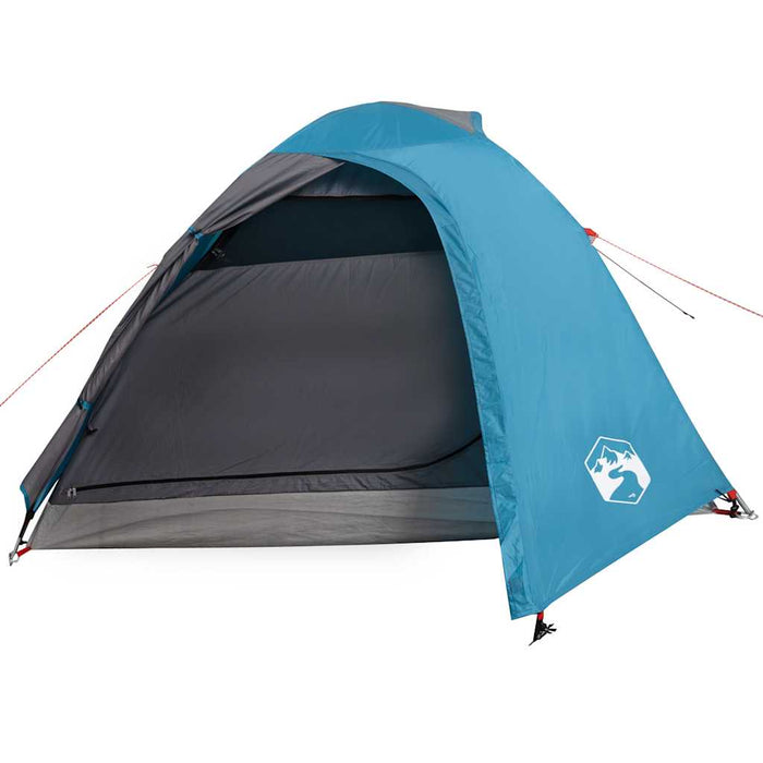 Tenda da Campeggio a Cupola per 4 Persone Blu Impermeabile 94336