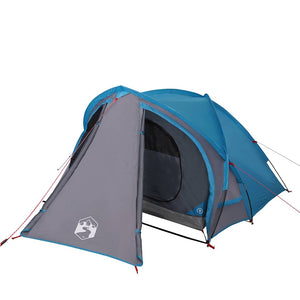 Tenda da Campeggio a Cupola per 2 Persone Blu Impermeabile 94340