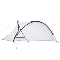 Tenda Campeggio a Cupola 2 Persone Bianca Tessuto Impermeabile 94342