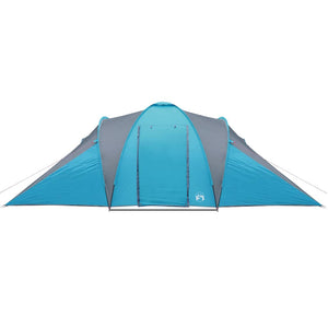 Tenda da Campeggio a Cupola per 4 Persone Blu Impermeabile