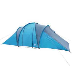 Tenda da Campeggio a Cupola per 4 Persone Blu Impermeabile 94344