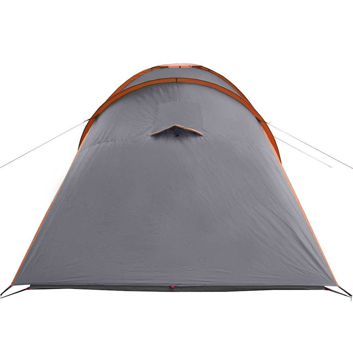 Tenda da Campeggio a Cupola 6 Persone Grigio e Arancione 94345