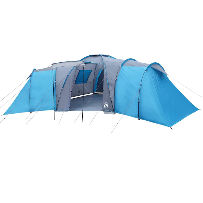 Tenda da Campeggio a Cupola per 12 Persone Blu Impermeabile
