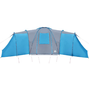 Tenda da Campeggio a Cupola per 12 Persone Blu Impermeabile