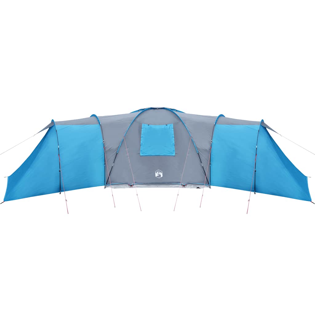 Tenda da Campeggio a Cupola per 12 Persone Blu Impermeabile