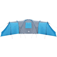 Tenda da Campeggio a Cupola per 12 Persone Blu Impermeabile