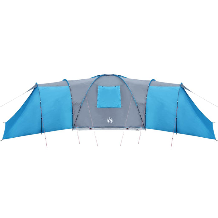 Tenda da Campeggio a Cupola per 12 Persone Blu Impermeabile