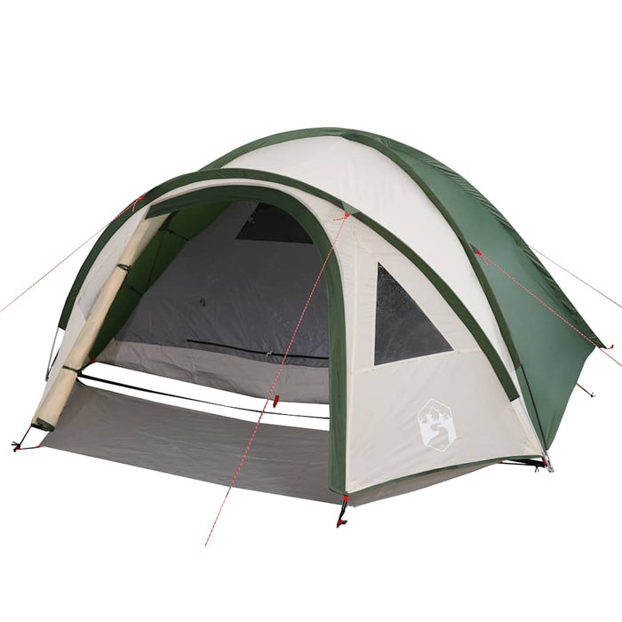 Tenda da Campeggio a Cupola per 4 Persone Verde Impermeabile 94349