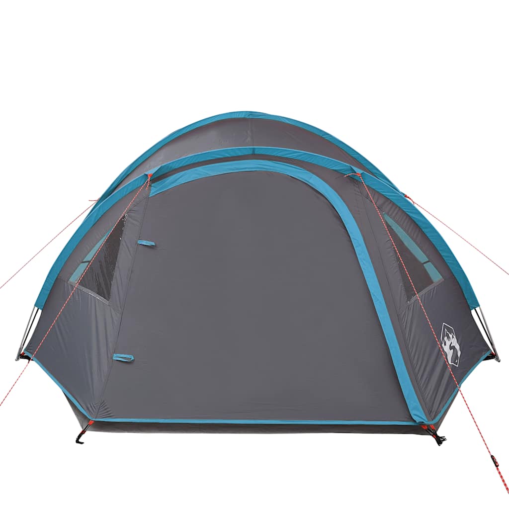 Tenda da Campeggio a Cupola per 4 Persone Blu Impermeabile 94350