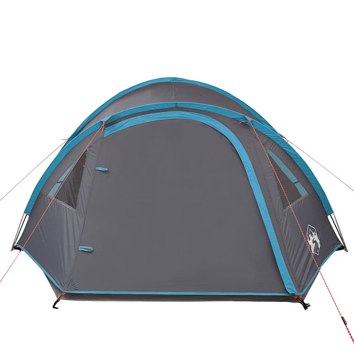 Tenda da Campeggio a Cupola per 4 Persone Blu Impermeabile