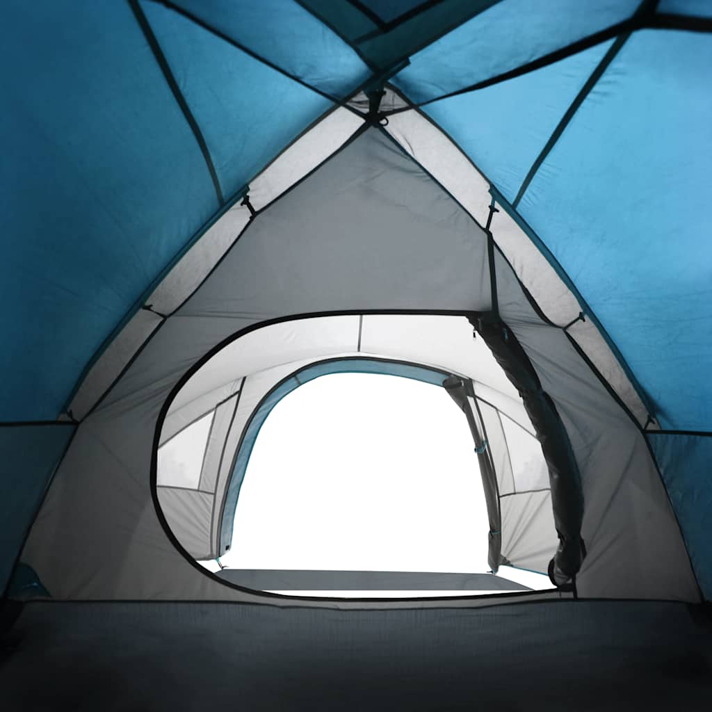 Tenda da Campeggio a Cupola per 4 Persone Blu Impermeabile 94350