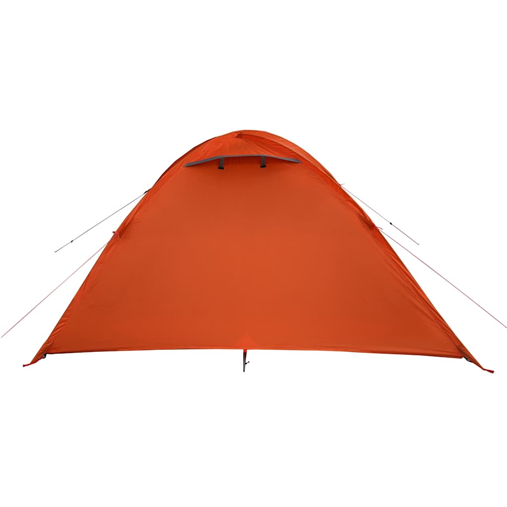 Tenda da Campeggio a Cupola 4 Persone Arancione Impermeabile 94351