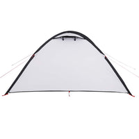 Tenda Campeggio a Cupola 4 Persone Bianca Tessuto Impermeabile 94352