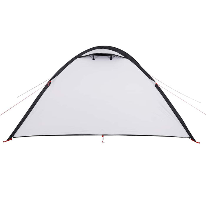 Tenda Campeggio a Cupola 4 Persone Bianca Tessuto Impermeabile 94352