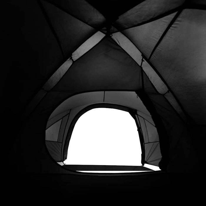 Tenda Campeggio a Cupola 4 Persone Bianca Tessuto Impermeabile 94352