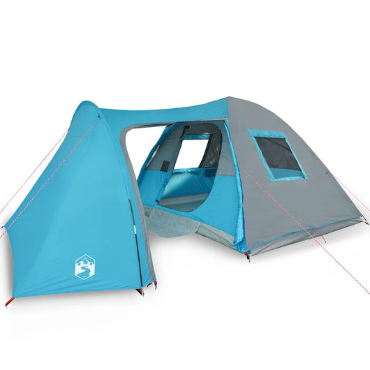 Tenda da Campeggio a Cupola per 4 Persone Blu Impermeabile 94354