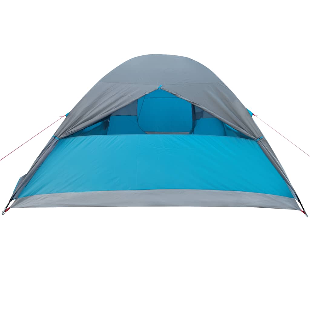 Tenda da Campeggio a Cupola per 4 Persone Blu Impermeabile 94354