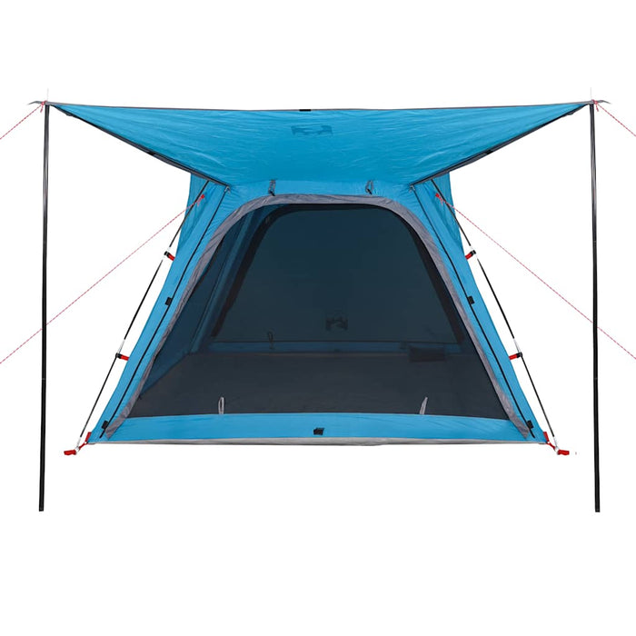 Tenda Campeggio 4 Persone Blu Rilascio Rapido Impermeabile 94357