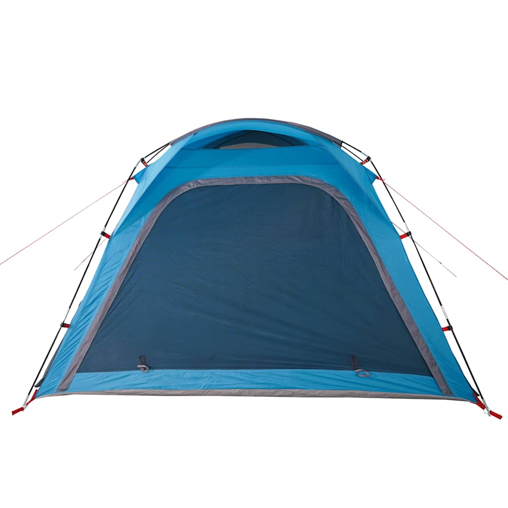 Tenda Campeggio 4 Persone Blu Rilascio Rapido Impermeabile 94357