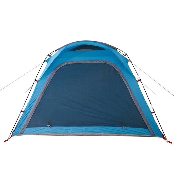 Tenda Campeggio 4 Persone Blu Rilascio Rapido Impermeabile 94357
