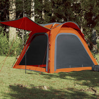 Tenda Campeggio 4 Persone Grigio e Arancione Impermeabile 94358