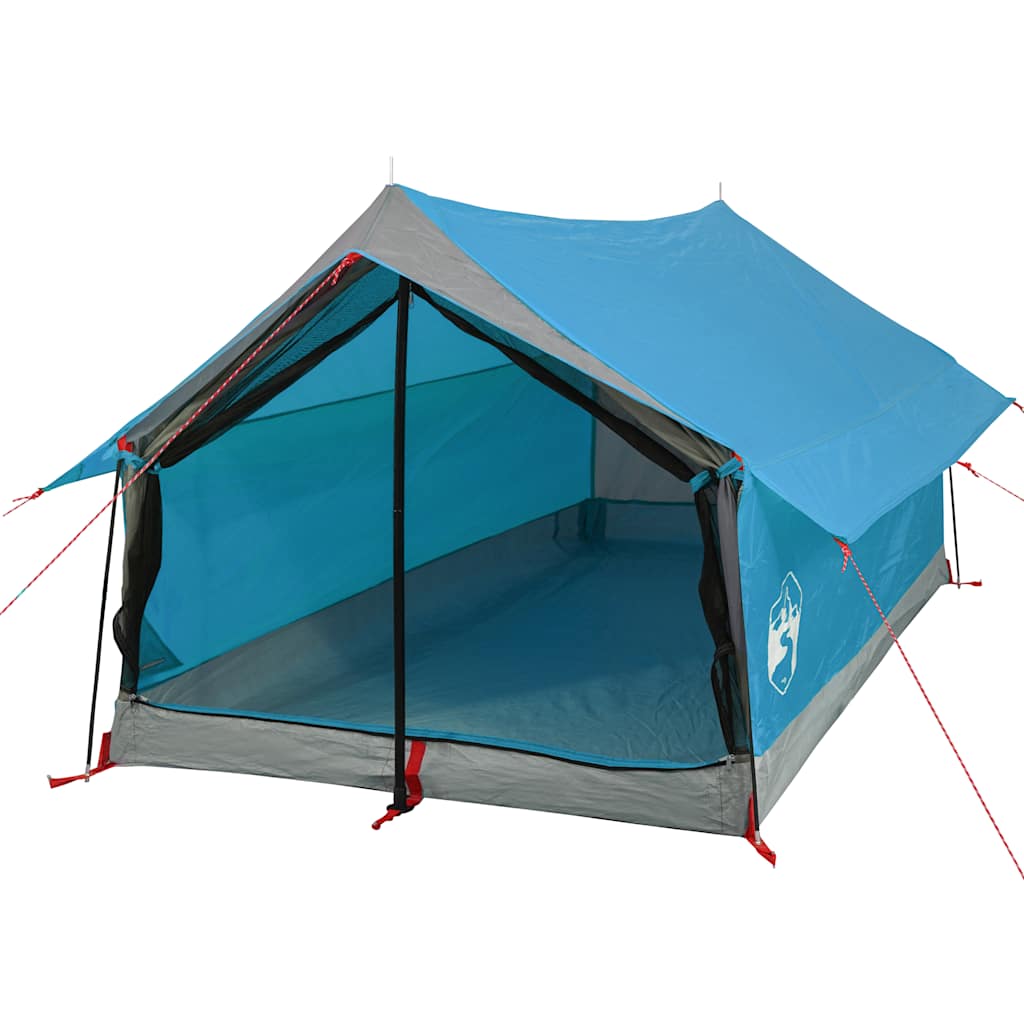 Tenda da Campeggio per 2 Persone Blu Impermeabile 94360