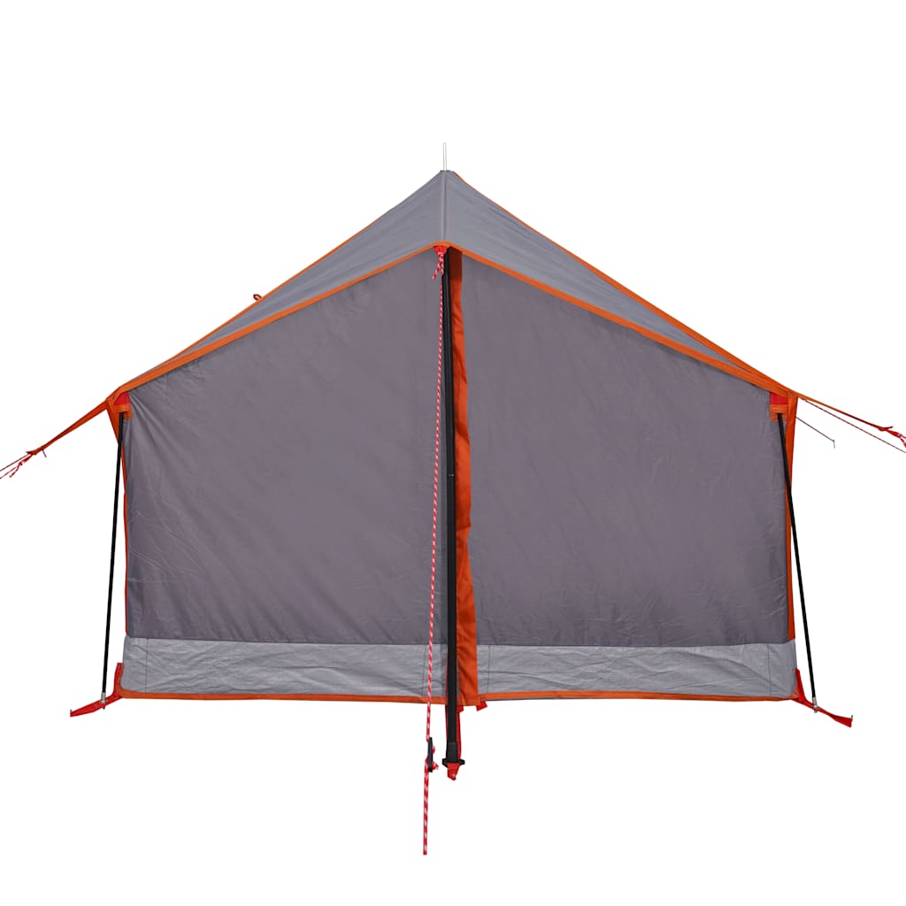 Tenda da Campeggio 2 Persone Grigio e Arancione Impermeabile 94361