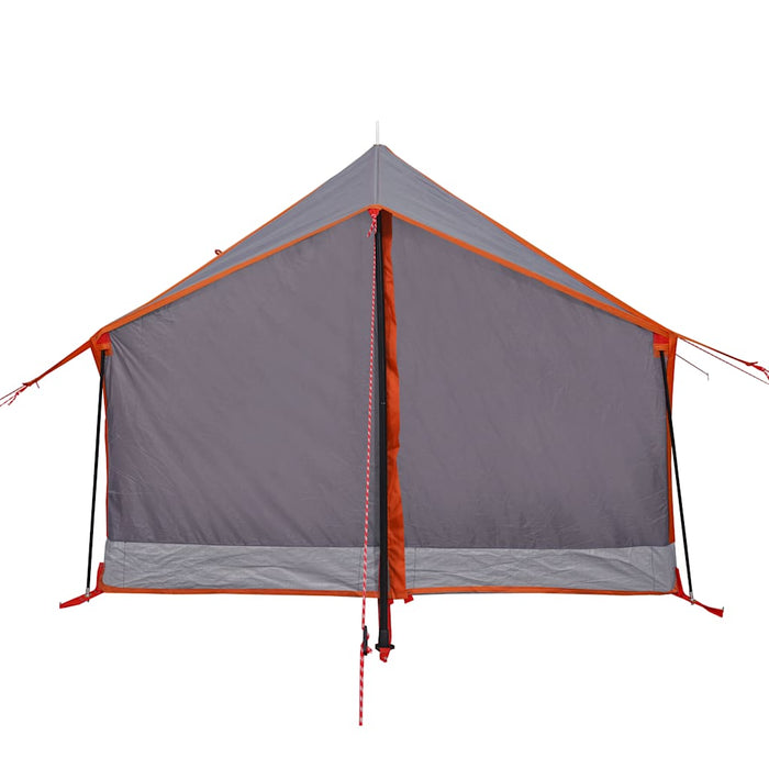 Tenda da Campeggio 2 Persone Grigio e Arancione Impermeabile 94361