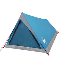 Tenda da Campeggio per 2 Persone Blu Impermeabile 94363