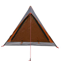 Tenda da Campeggio 2 Persone Grigio e Arancione Impermeabile 94364